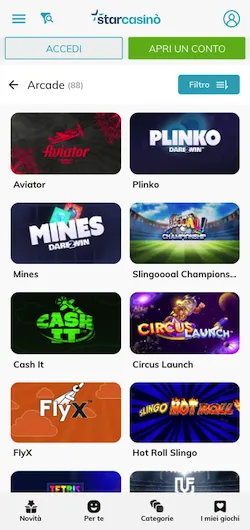 Screenshot Starcasino Arcade